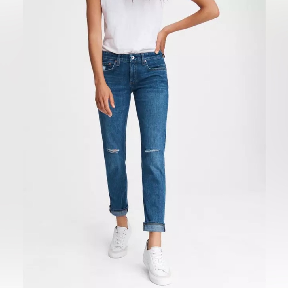 Rag and Bone Dre Low-Rise slim boyfriend women’s jeans size 24